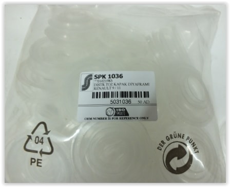 DISTRIBUTOR TOZ KAPAK DIYAFRAMI RENAULT 9 R11 - SPK 1036