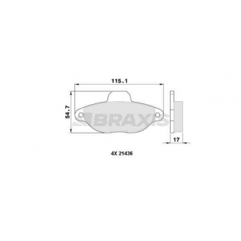 ON FREN BALATASI 500 07> 1.2 500 07> 500 FIAT SIENA ALBEA LINEA 07> DOBLO CARGO FIORINO 08> BRAVO II - BRAXIS AA0006