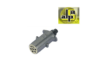 TIR RÖMORK FİŞİ ERKEK ES TİPİ 7'Lİ GRİ VİDALI METAL (AKSA 14039) - SERTPLAS-ES3815FK