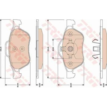 ON FREN BALATASI LAGUNA III 2,0 / 2,0T 16V / 1,5DCI / 2,0DCI 10 / 07>LAGUNA 2,0 16V / 3,5 V6 / 2,0DC - TRW GDB1787