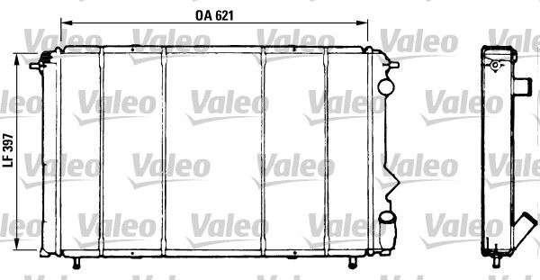 RADYATOR ESPACE II TURBO D - VALEO 730184