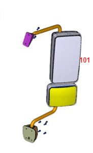 DIS AYNA KOMPLE SAG (ISITICILI) - FORD CARGO / 1846-1833-2533-4142 EURO 6 - ORJ-FO CC4617682ADYYH5