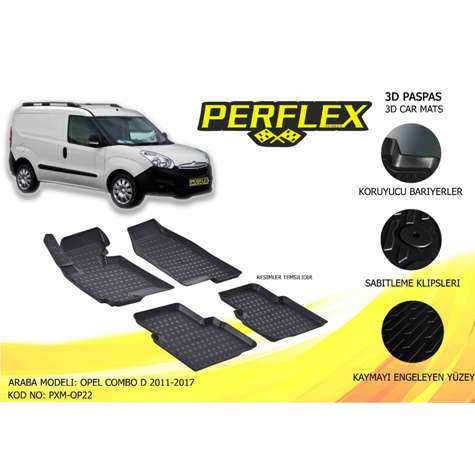 Opel Paspas 3d Havuzlu X-Mat Combo D - Doblo III 2011-2017 - Perflex Pxm-Op22