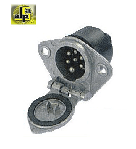 TIR RÖMORK FİŞİ DİŞİ EN TİPİ 7'Lİ GRİ VİDALI METAL, (AKSA 14035) - SERTPLAS-EN3817FK
