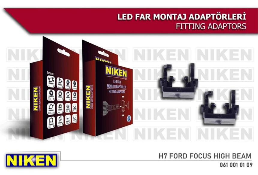 Unıversal Led Far Montaj Adaptoru H7 Ford Focus Highbeam(l12 - Niken 061 001 01 09