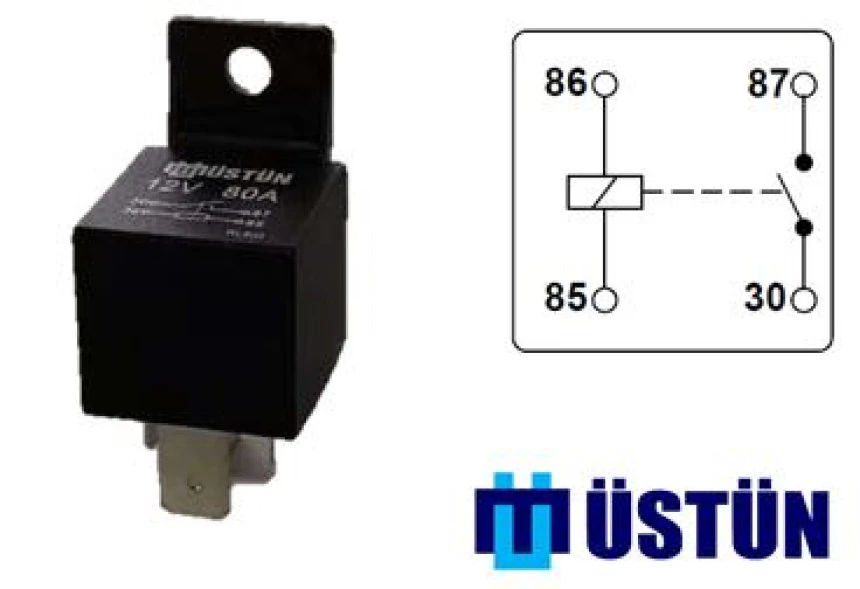 Unıversal Guc Rolesi 12v 4p 80a - Ustun Rl800