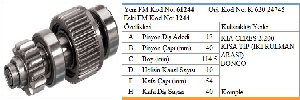MARŞ DİŞLİSİ-JT 13D KIA CERES/BONGO  **İKİ RULMAN ARASI 47 - FORMMETAL-61244