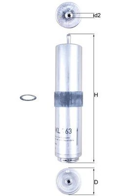 Bmw Yakıt Filtresi Bmw E90 E87 N47 - Mahle Kl763d