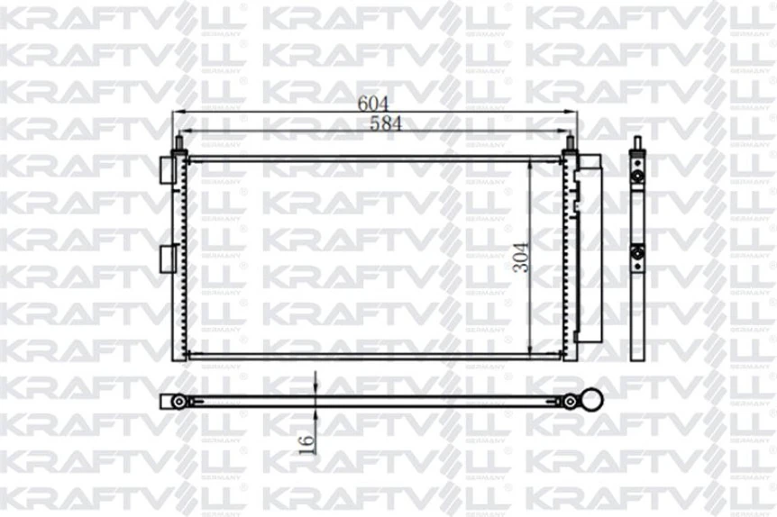 Fiat Klima Radyatoru (kondanser) Doblo İdea 1.3 Multıjet / 1.9jtd 03> - Kraftvoll 08060255
