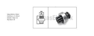MARŞ DİŞLİSİ-TM 30 10 DİŞ (156) - LUCAS-TMB129