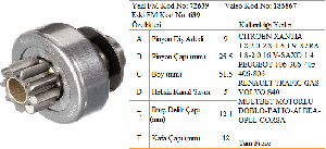 MARŞ DİŞLİSİ-VT 9D CITR/PEU/ALBEA MULTİJET - FORMMETAL-72639