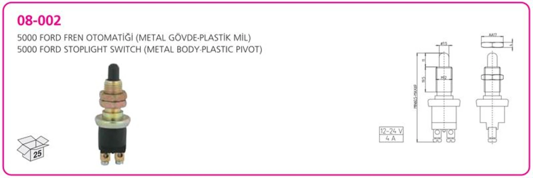 Ford Traktor Fren Musuru Ford 5000 Traktor - Aksa 08-002