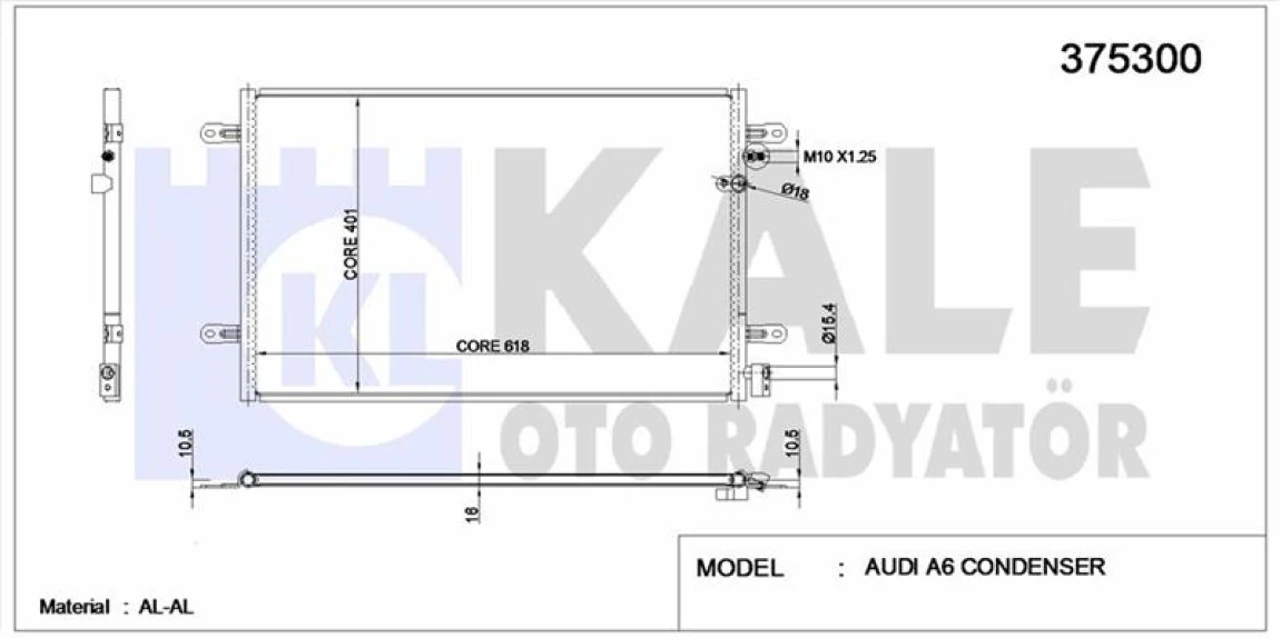 Vag Klima Radyatoru A6 3.0tdi Quattro 05>11 - Kale 375300