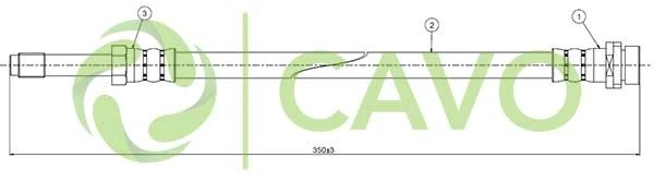 Ford Fren Hortumu Arka Sag/sol Mondeo I 93>00 - Cavo C800 443a