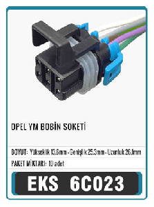 SOKET>OPEL BOBİN YM   S6026 - EKS-6C023