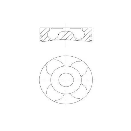 Fiat Motor Piston+segmanı Agıla 1.3 Corsa 1.3 Meriva 1.3 Tigra 1.3 Albea 1.3 Multıjet Doblo 1.3 Multıjet - Yenmak 31-04282-040