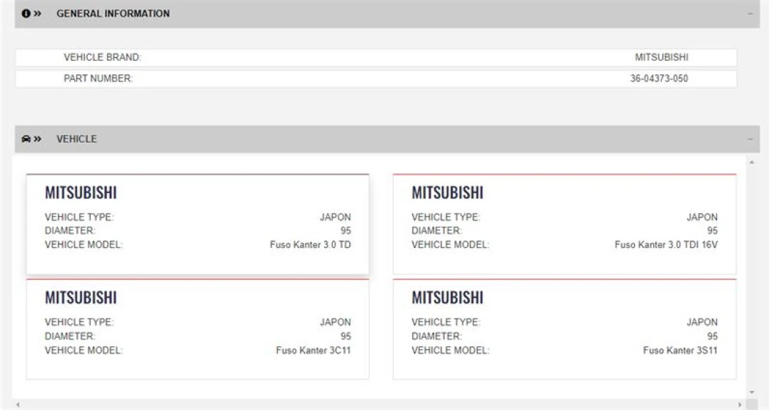 Mitsubıshı Ticarı Piston Segmanlı (0.50)(tpr Segmanlı) Mitsubıshı Fuso Canter Fe859 05 > Euro4 4m42 - Yenmak 36-04373-050