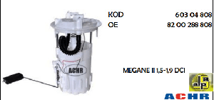 YAKIT MODÜLÜ RENAULT MEGANE II 1,5-1,9 DCI (POMPASIZ) - ACHR-60304808