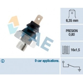 YAG BASINC MUSURU FAVORIT J9 C15 XSARA SX P106 P206 J5 P306 P205 P405 P309 C25 XM ZX 1,4 1,6 SIERRA - FAE 11630