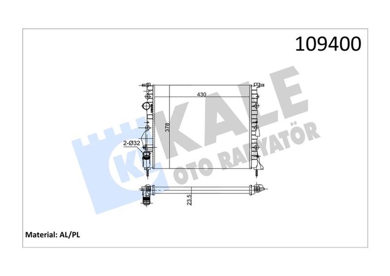 MOTOR RADYATORU KANGOO 1,4 8V NAC CLIO II 1,5 NAC K7M / K7J / E7J / K4M MEGANE SCENIC 1,4 16V 1,6,8V - KALE 0518182AL