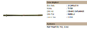 DİNAMO SAPLAMASI  FIAT TRAKTÖRT3550 NCTYPER 10MRL0146 - TYPER-19.2MRL0540-Si-Way