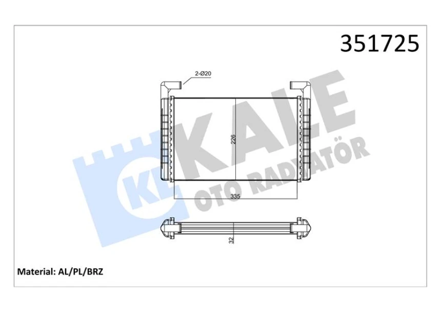 Renault Truck Kalorıfer Radyatoru Renault Magnum 440 480 - Kale 351725
