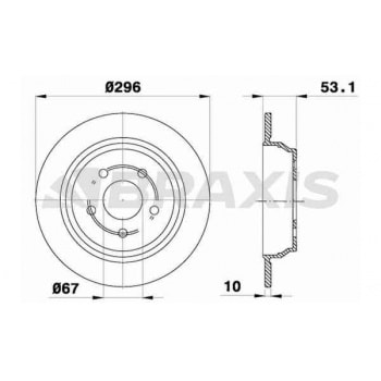 FREN DISKI ARKA VIANO W639 03> VITO W639 03> - BRAXIS AE0230