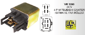 ISITMA VE FAR ROLESİ-24V MITSUBISHI CANTER 4P - VERTEX-VR3260