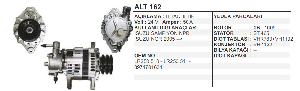 ALTERNATÖR-HT 24V 50A ISUZU NPR CHAMPION/ISUZU NPR 2005---> (VHR783+VH1132) TEK FİŞLİ - REMARK-ALT162