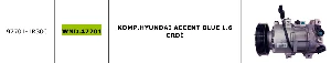 Unıversal Klima Kompresörü>hyundai Accent Blue 1.6  Crdi - Wondo-47201