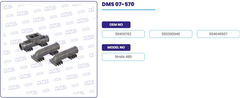 EGZOZ MANIFOLDU KOMPLE TAKIM  IVECO TRUCK 480 - DEMOSAN 07-570