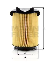HAVA FILTRESI CADDY III-PASSAT-GOLF V-JETTA III-TOURAN-TIGUAN-LEON-OCTAVIA-ALTEA 1,4TSI-1,6-2,0FSI - MANN C14130