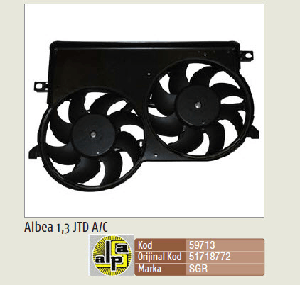 FAN MOTORU KLİMALI DAVLUMBAZLI>ALBEA 1.3 JTD  ÇİFTLİ - SGR-59713