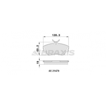 ON FREN BALATASI TRANSPORTER T4 2,4D / 2,5TDI 90>03 - BRAXIS AA0160