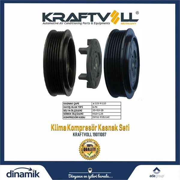 Vag Klima Kompresor Kasnak Seti Vw Polo New Model - Kraftvoll 19011087