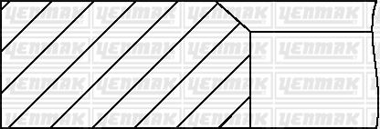MOTOR SEGMAN STD MAZDA E2200 - BESTA YM 1999-> (86 MM) - YENMAK 91-09986-000