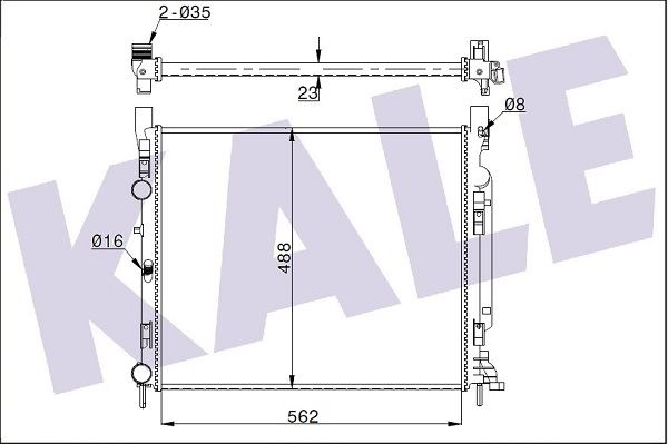 MOTOR SU RADYATORU KANGOO III 1,5DCI / 1,6 08> , CITAN 415 12> - KALE 351010