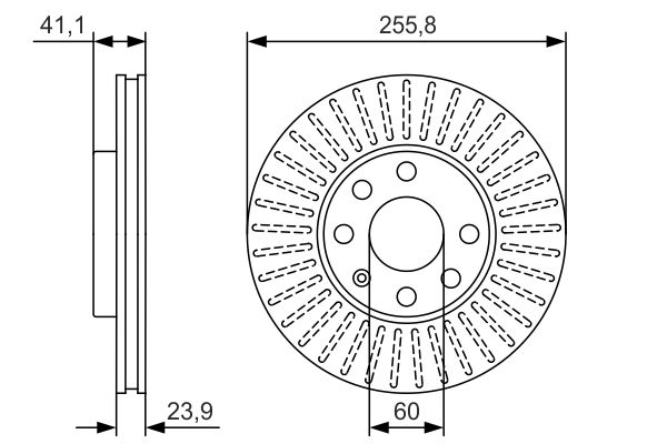 ON FREN DISKI (4 BIJON) ASTRA G 1,6I 16V 98> - BOSCH 0986479R76