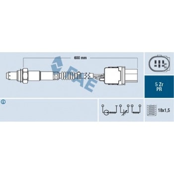 OKSIJEN LAMBDA SENSORU KARSAN JEST DUCATO BOXER JUMPER DAILY IV V 11> - FAE 75063