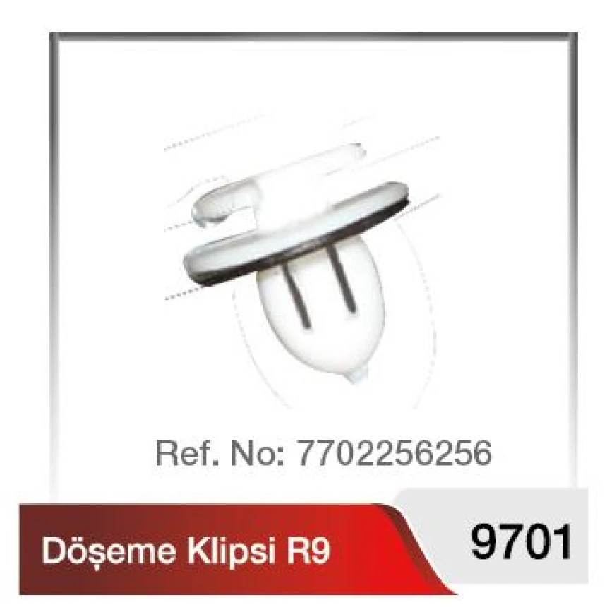 Renault Eski Kapı Doseme Klipsi R9 - Yilmaz Pls9701