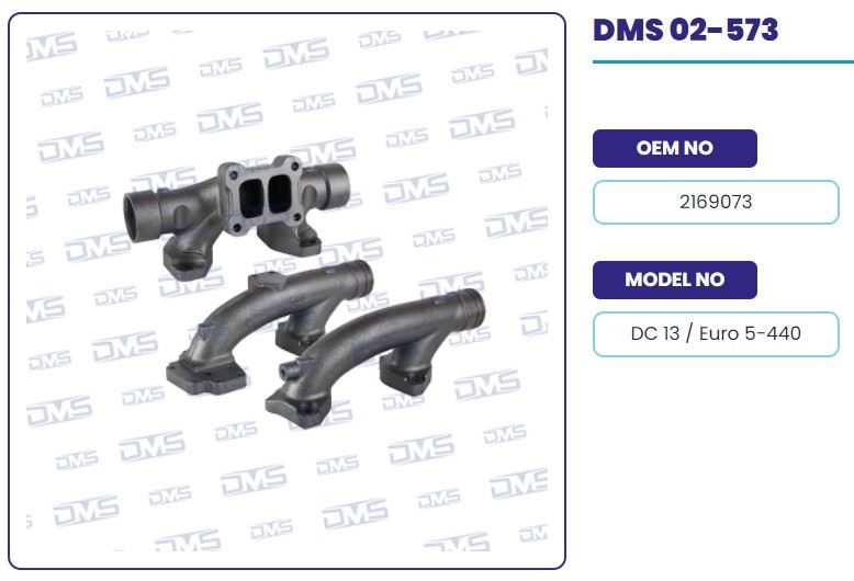 EGZOZ MANIFOLDU TAKIM SCANIA EURO5  P G R T DC13 - DEMOSAN 02-573