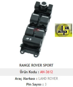 Unıversal Dörtlü Anahtar Sol-Land Range Rover Sport - Mcar-An3612