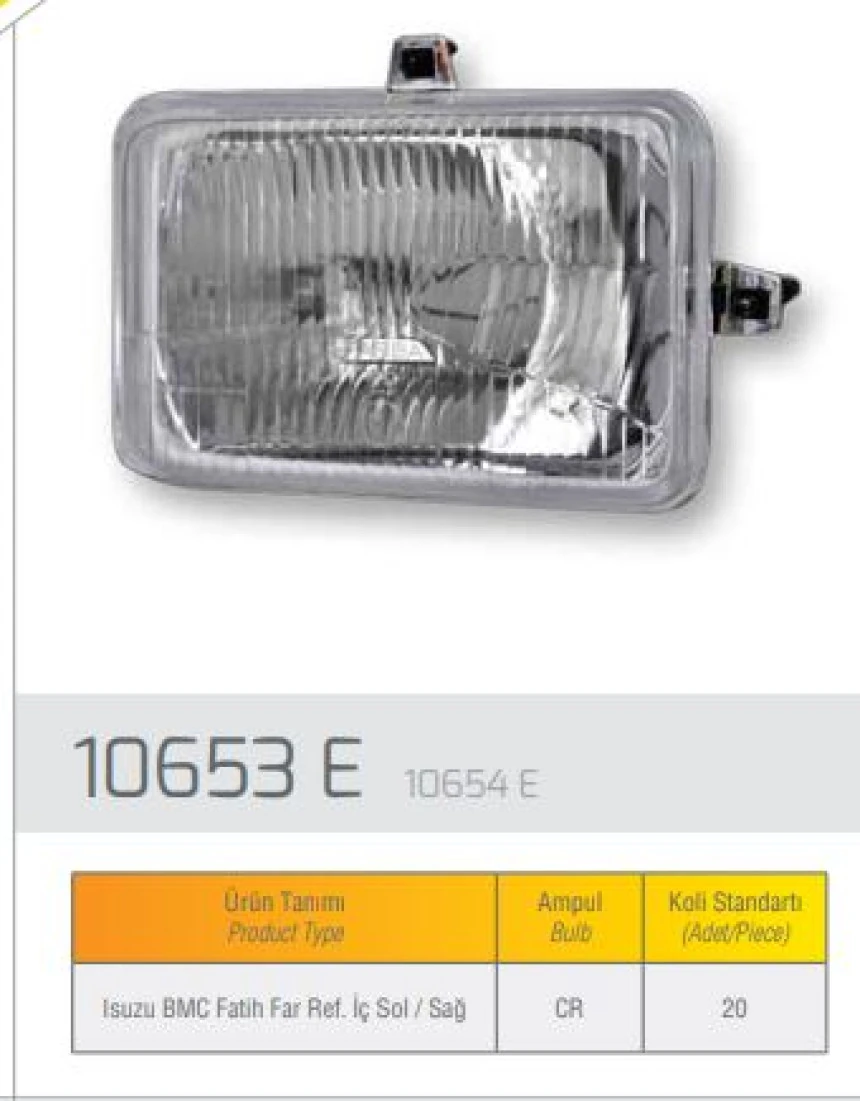 Bmc Truck Reflektor Sol İsuzu Fatıh IC - Farba 10653d