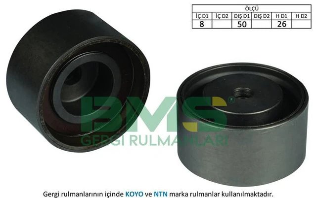 Renault Alternator Gergi Rulmanı (8x50x26) Megane Laguna Clio Scenic Symbol S40 V40 Carısma - Bms 219