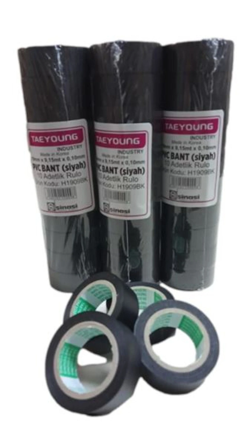 Unıversal Pvc Bant 19mmx9,15m Kore (taeyoung) - Sinası H1909bk