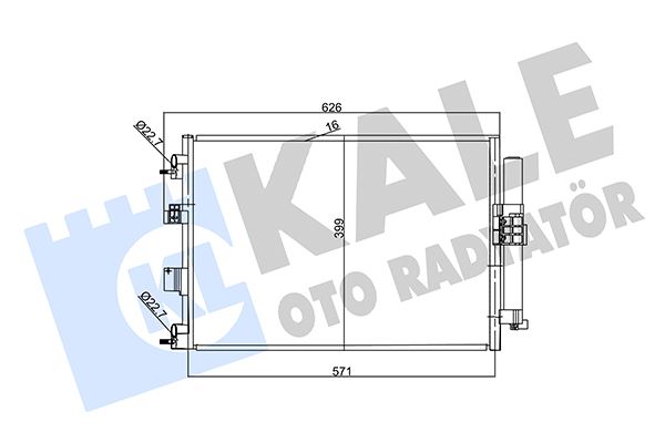 KLIMA RADYATORU FOCUS 14> C MAX 15> CONNECT 13> KUGA 16> 1.5-1.6TDCI-1.0 ECOBOOST - KALE 357380