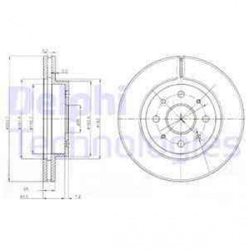ON FREN DISKI AYNASI KIA RIO 02-05 (253MM) - DELPHI BG4019