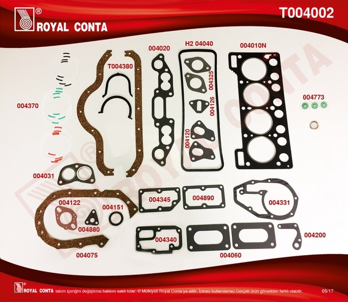 MOTOR TAKIM CONTASI KECESIZ R12 1,3 - ROYAL T004002