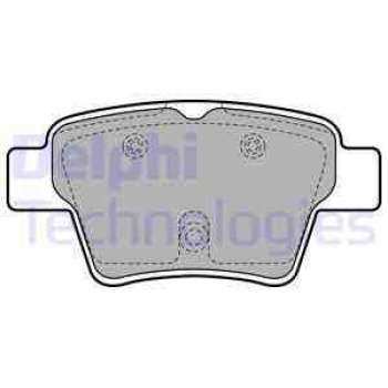 ARKA FREN BALATASI P307 C4 C4 COUPE P207 1,4 16V,1,6 16V,1,6 HDI 110 FAP,1,6 HDI 90 2,0 16V,2,0 HDI - DELPHI LP1926