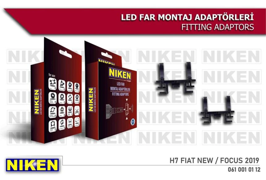 Unıversal Led Far Montaj Adaptoru H7 Fiat New/focus 2019(l15 - Niken 061 001 01 12